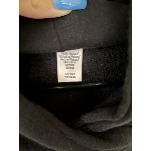 Victoria's Secret Women's Pullover Hoodie Sweatshirt Black White Lettering Small - Picture 6 of 7